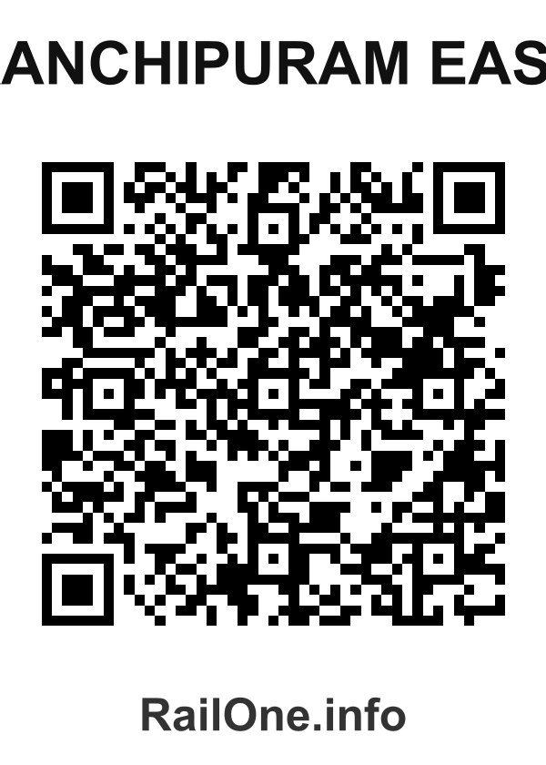 RailOne QR Code for Kanchipuram East station