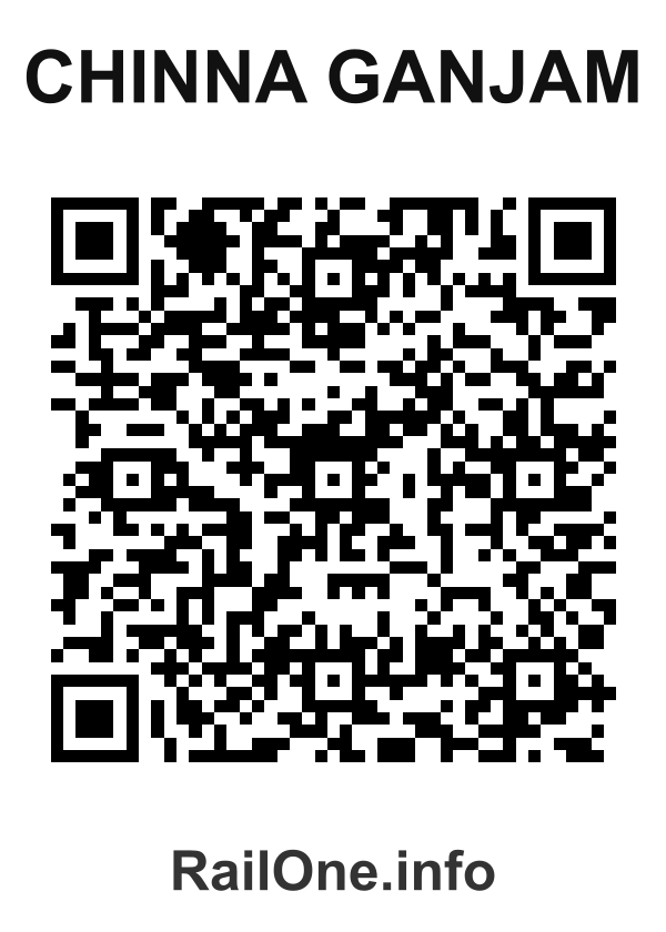 RailOne QR Code for Chinna Ganjam station