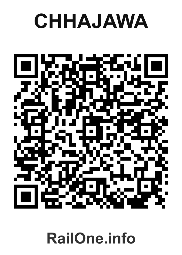 RailOne QR Code for Chhajawa station
