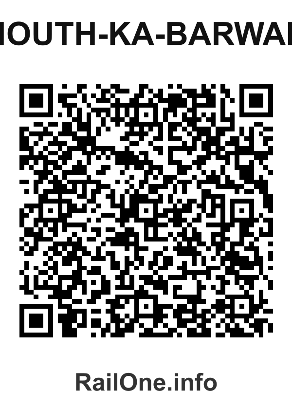 RailOne QR Code for Chouth-ka-barwara station
