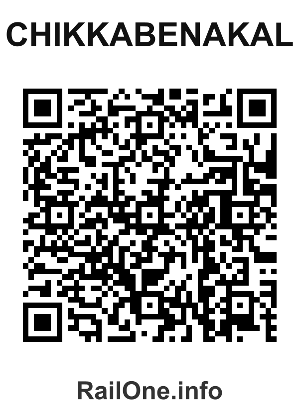 RailOne QR Code for Chikkabenakal station