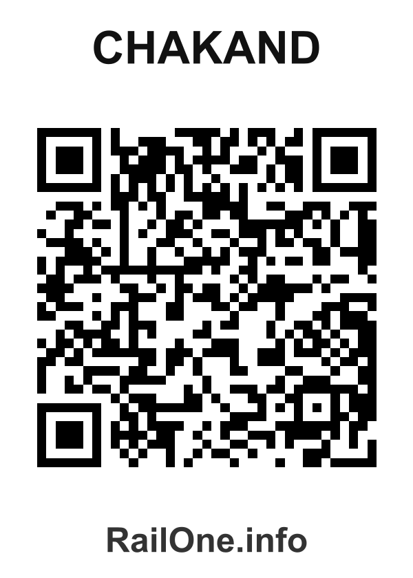 RailOne QR Code for Chakand station