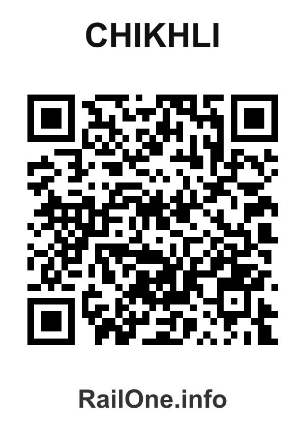 RailOne QR Code for Chikhli station