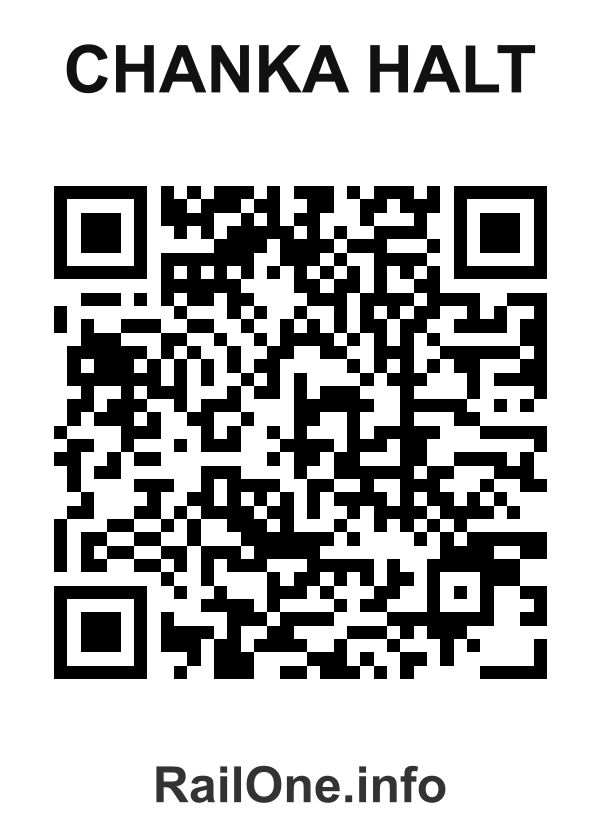 RailOne QR Code for Chanka Halt station