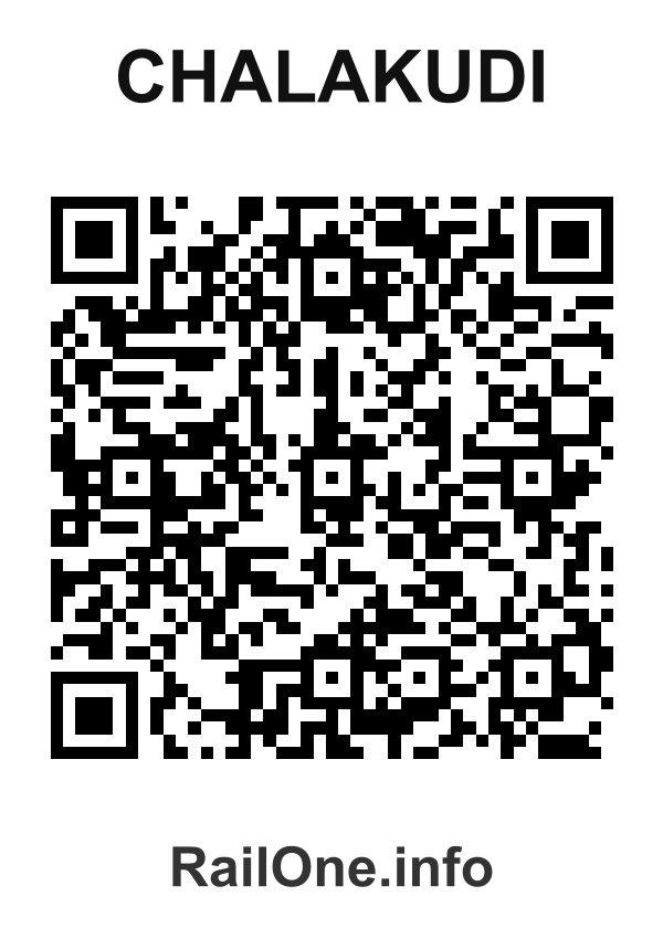RailOne QR Code for Chalakudi station