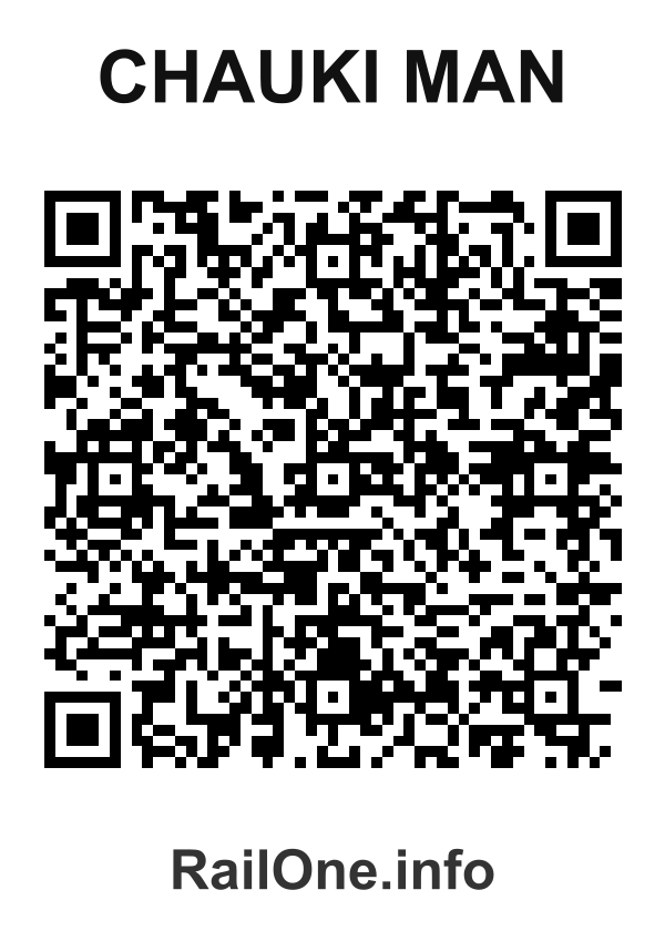 RailOne QR Code for Chauki Man station