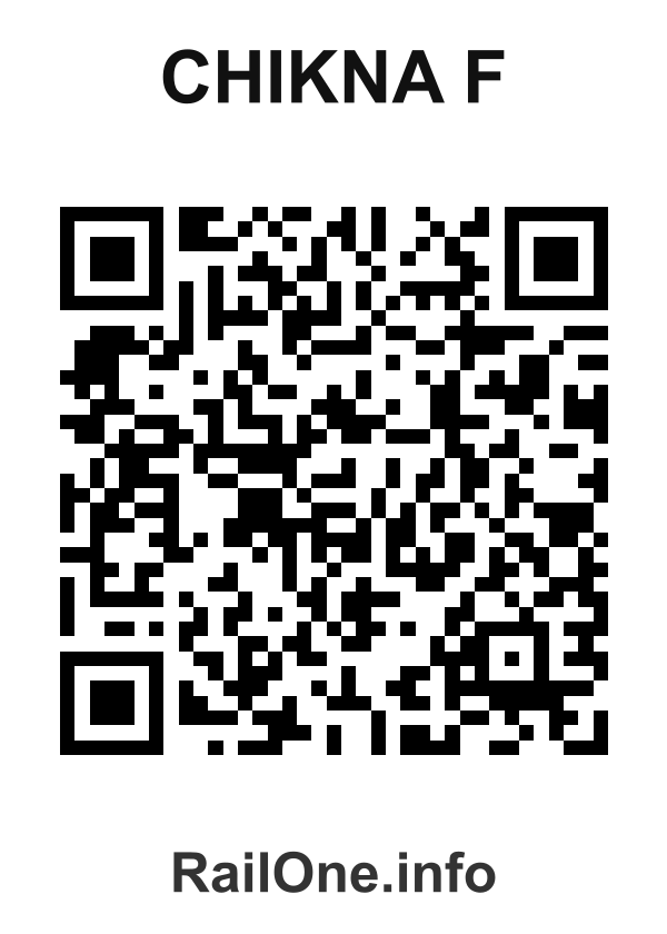 RailOne QR Code for Chikna F station