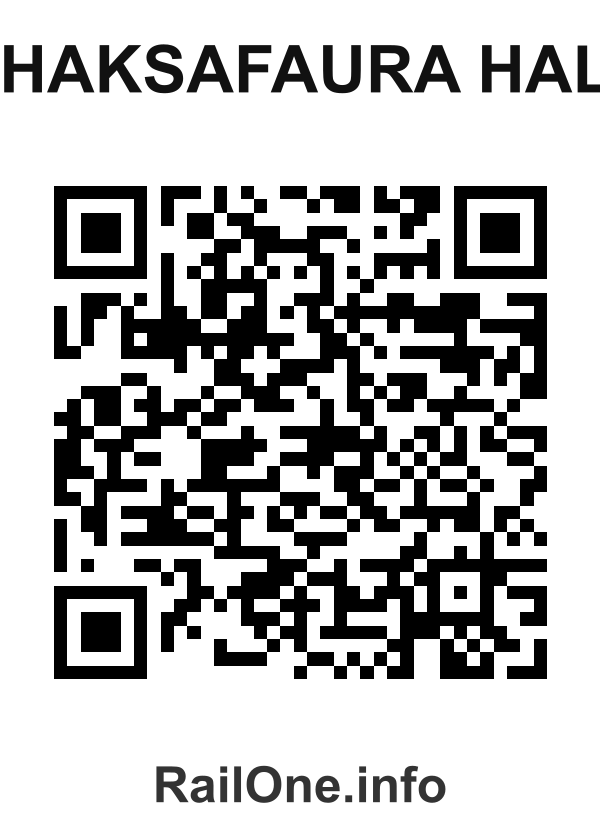 RailOne QR Code for Chaksafaura Halt station