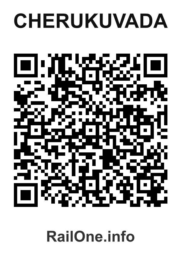 RailOne QR Code for Cherukuvada station