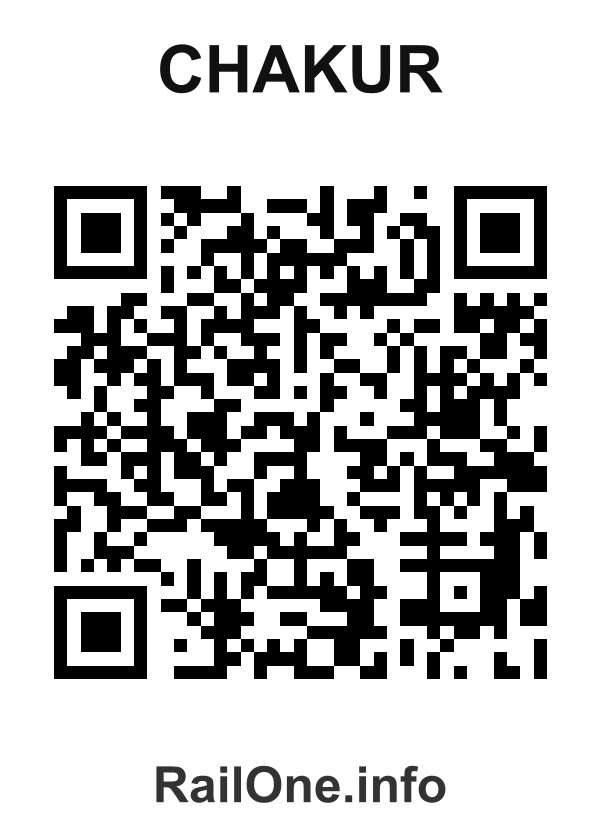 RailOne QR Code for Chakur station