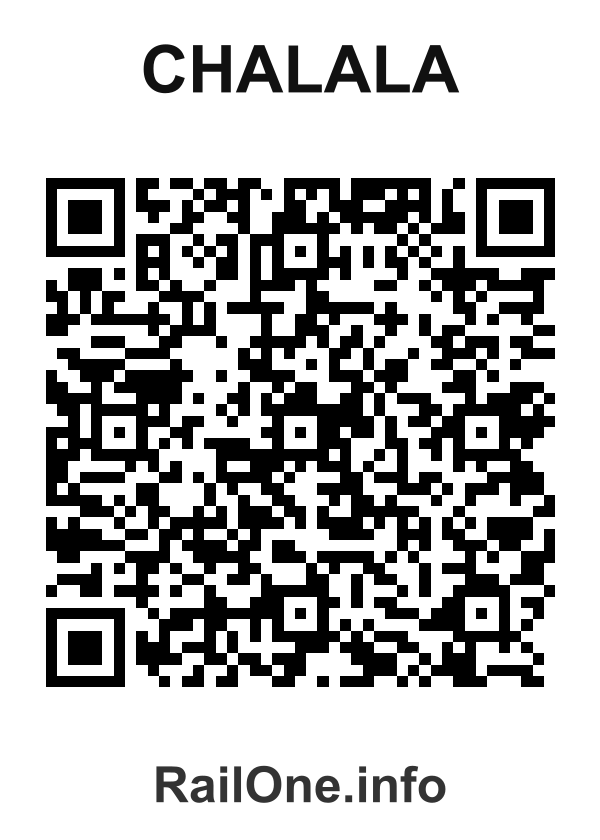 RailOne QR Code for Chalala station
