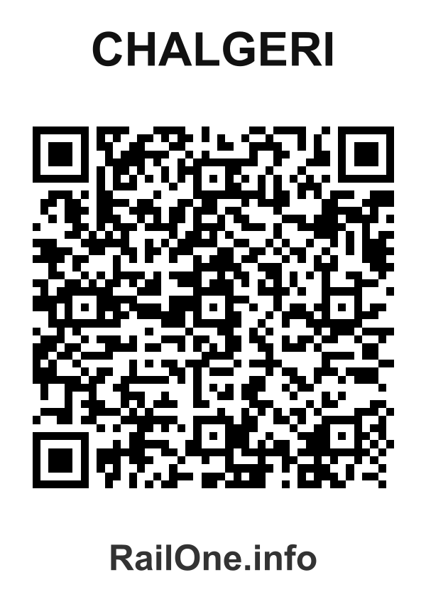 RailOne QR Code for Chalgeri station
