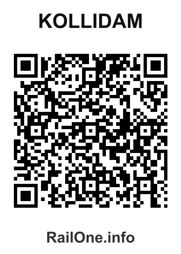 RailOne QR Code for Kollidam station