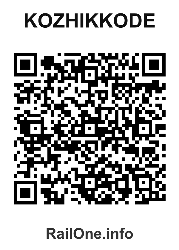 RailOne QR Code for Kozhikkode station