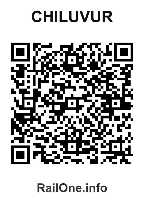RailOne QR Code for Chiluvur station