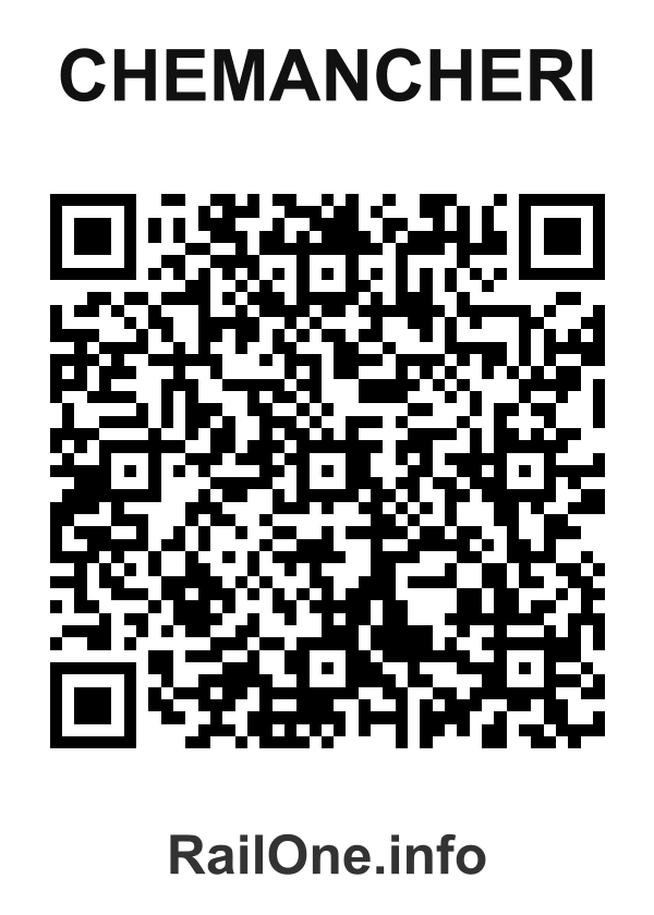 RailOne QR Code for Chemancheri station