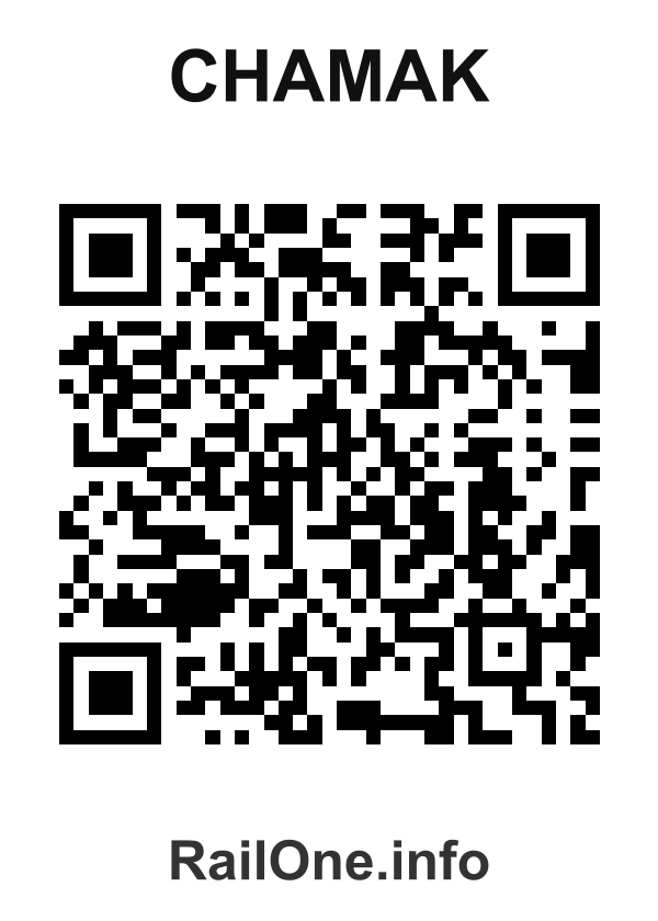 RailOne QR Code for Chamak station