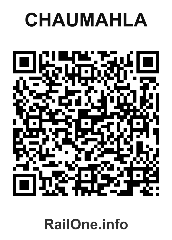 RailOne QR Code for Chaumahla station