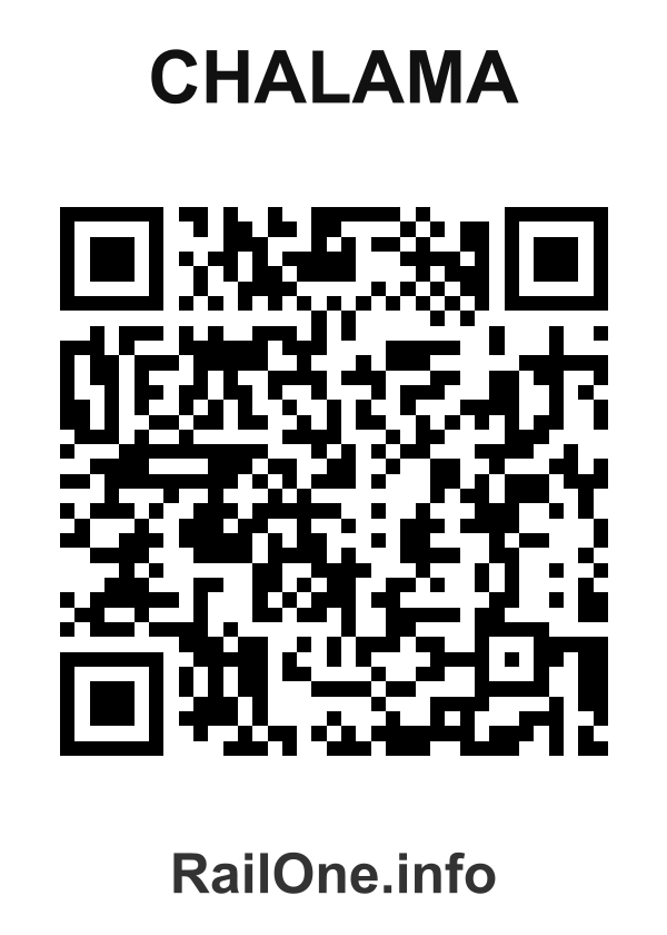 RailOne QR Code for Chalama station