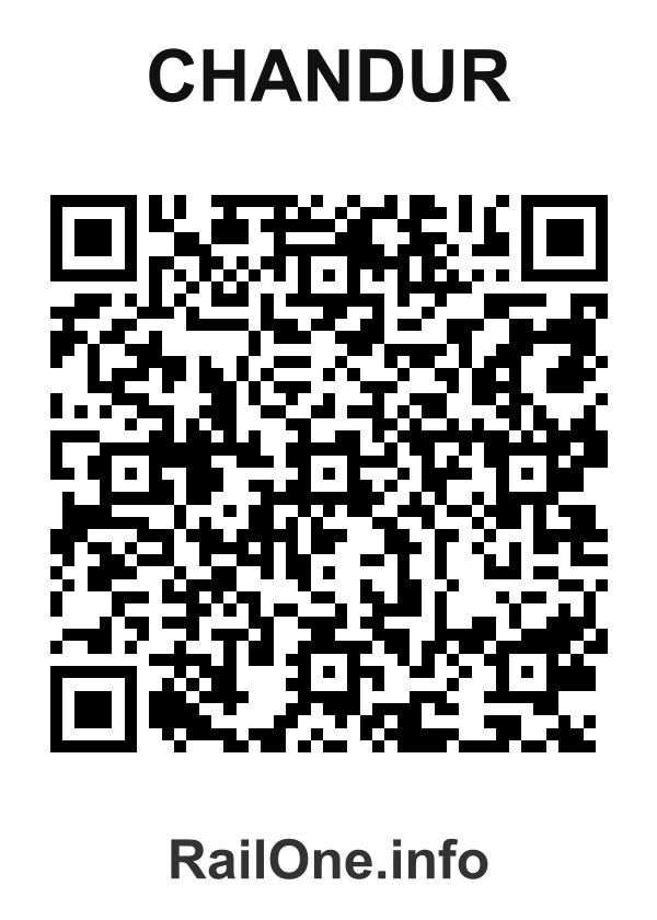 RailOne QR Code for Chandur station