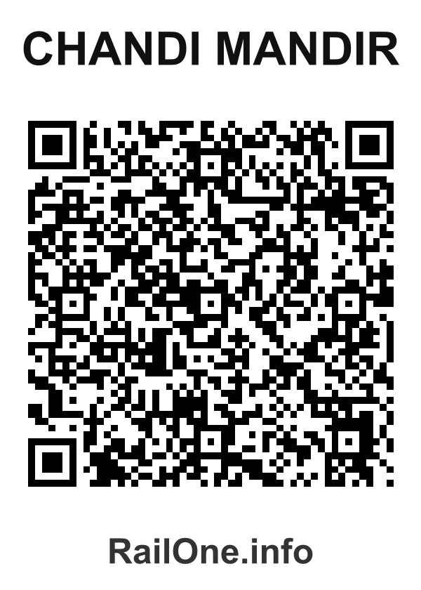 RailOne QR Code for Chandi Mandir station