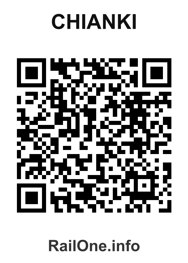 RailOne QR Code for Chianki station