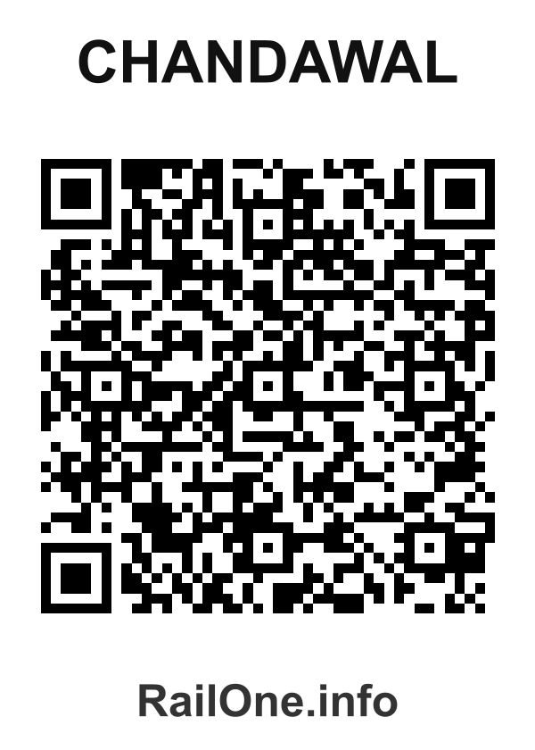 RailOne QR Code for Chandawal station