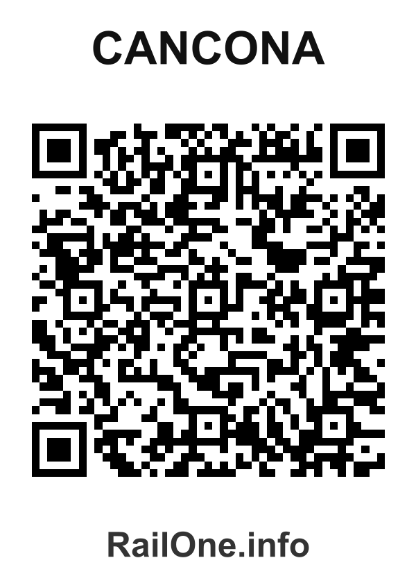 RailOne QR Code for Cancona station