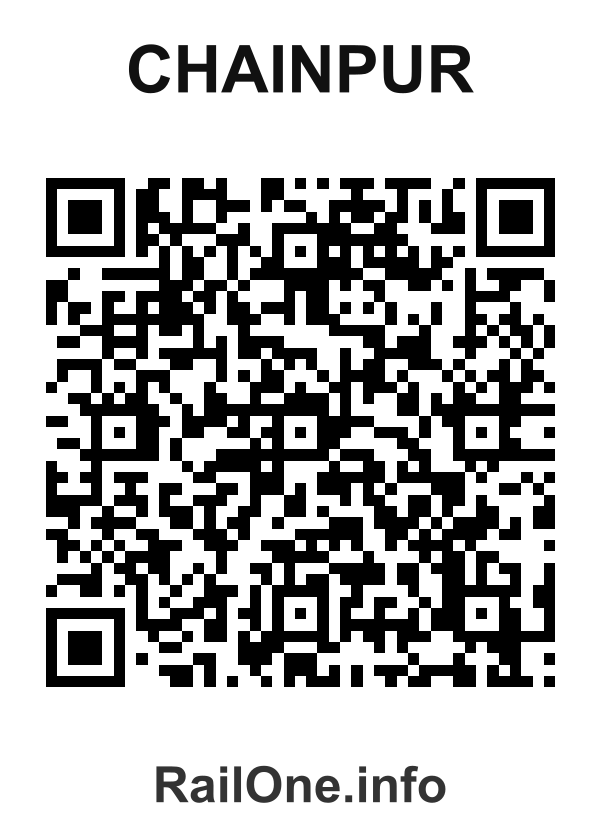 RailOne QR Code for Chainpur station