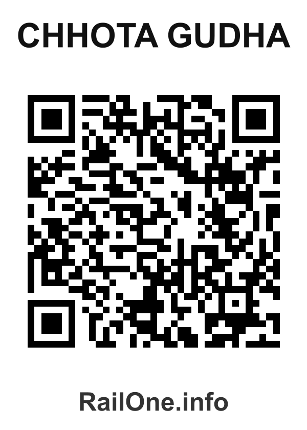 RailOne QR Code for Chhota Gudha station