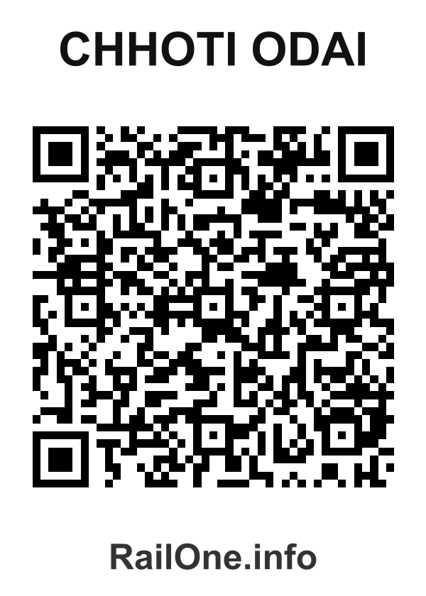 RailOne QR Code for Chhoti Odai station
