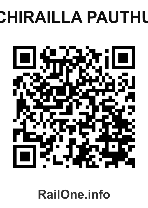 RailOne QR Code for Chirailla Pauthu station