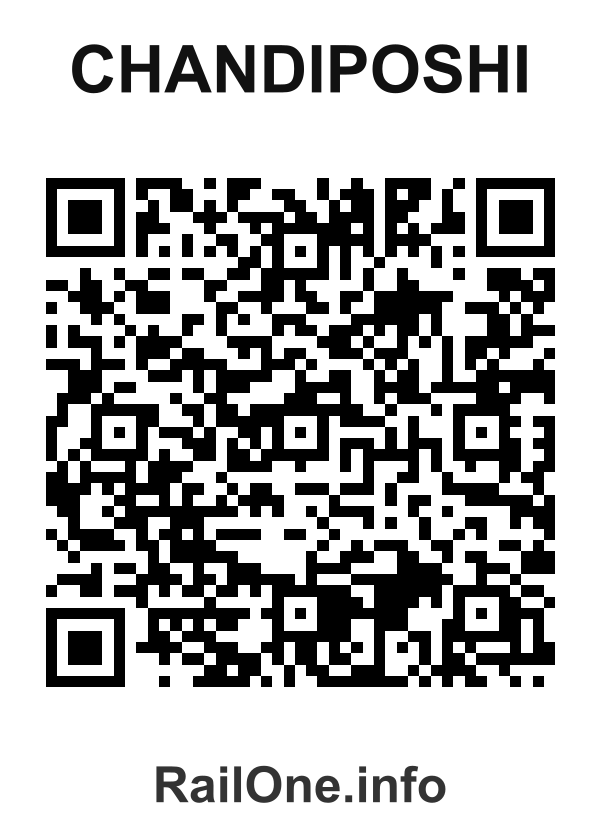 RailOne QR Code for Chandiposhi station