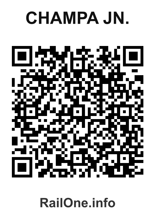 RailOne QR Code for Champa Jn. station