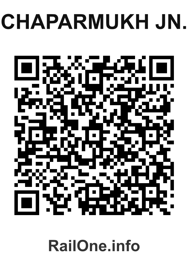 RailOne QR Code for Chaparmukh Jn. station