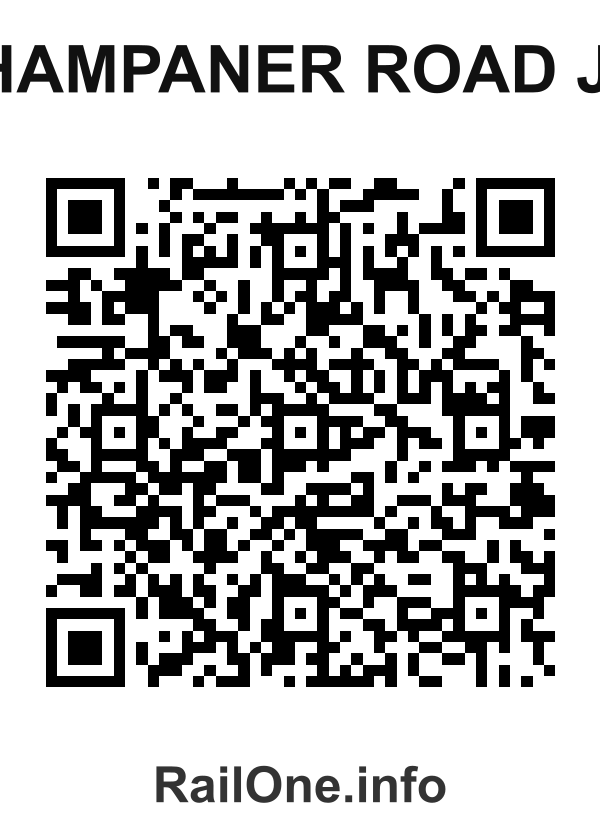 RailOne QR Code for Champaner Road Jn. station