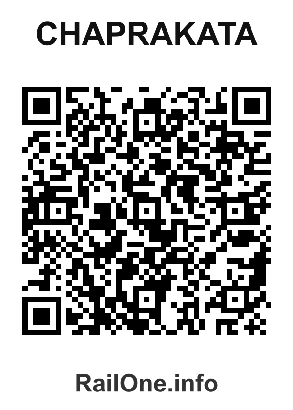 RailOne QR Code for Chaprakata station