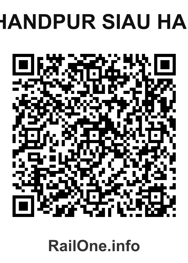 RailOne QR Code for Chandpur Siau Halt station
