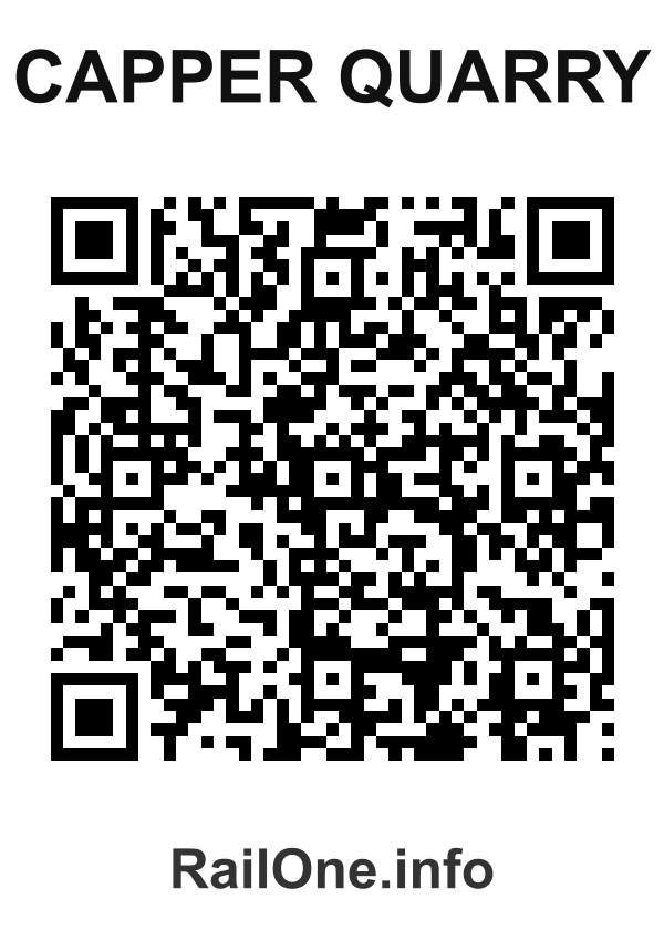 RailOne QR Code for Capper Quarry station