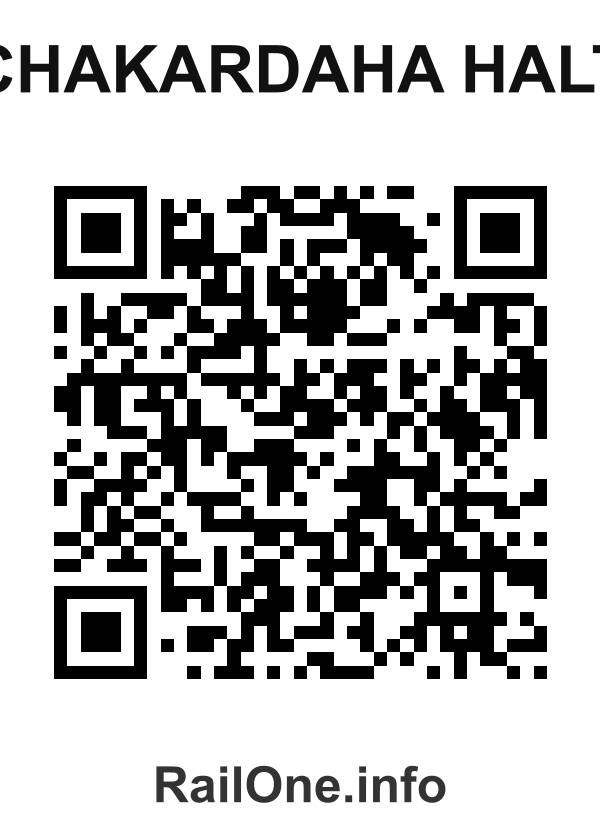 RailOne QR Code for Chakardaha Halt station