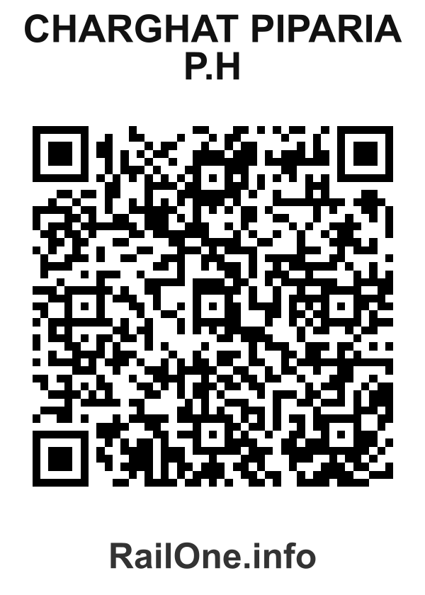 RailOne QR Code for Charghat Piparia P.h station