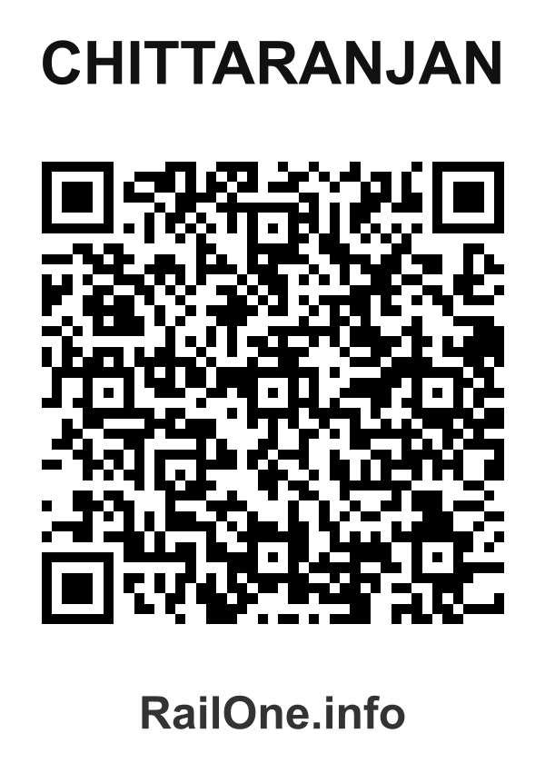 RailOne QR Code for Chittaranjan station