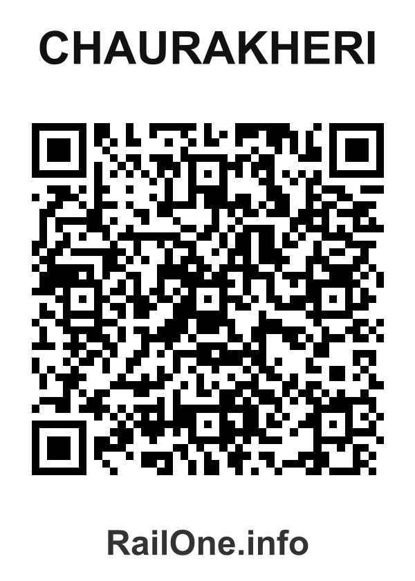 RailOne QR Code for Chaurakheri station