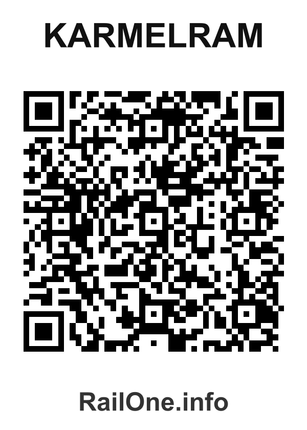 RailOne QR Code for Karmelram station