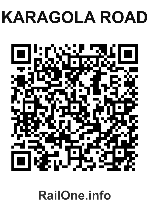 RailOne QR Code for Karagola Road station