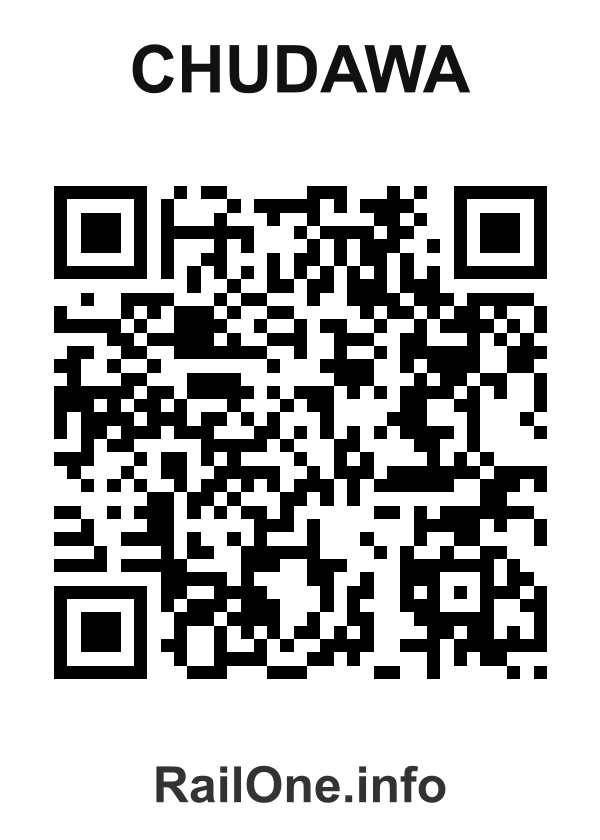 RailOne QR Code for Chudawa station