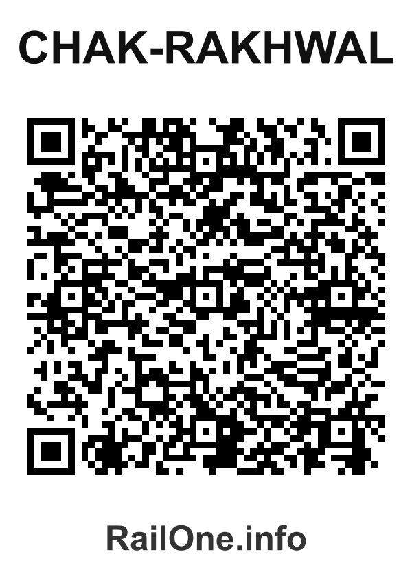 RailOne QR Code for Chak-rakhwal station