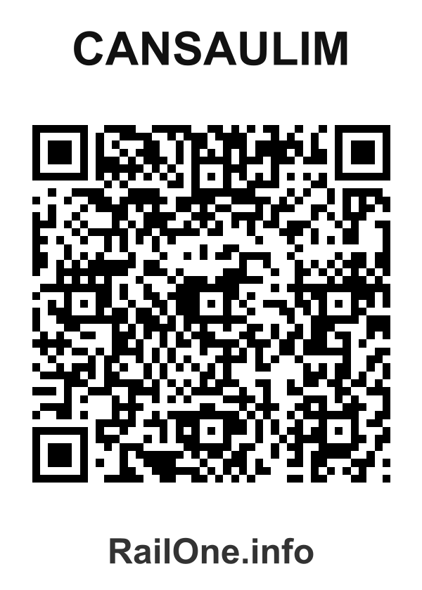 RailOne QR Code for Cansaulim station
