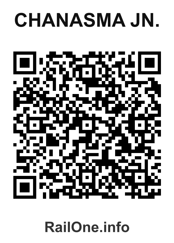 RailOne QR Code for Chanasma Jn. station