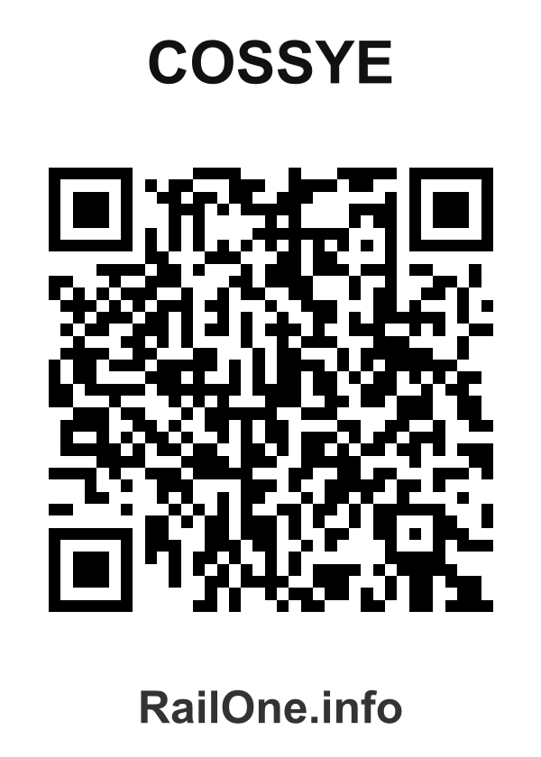 RailOne QR Code for Cossye station